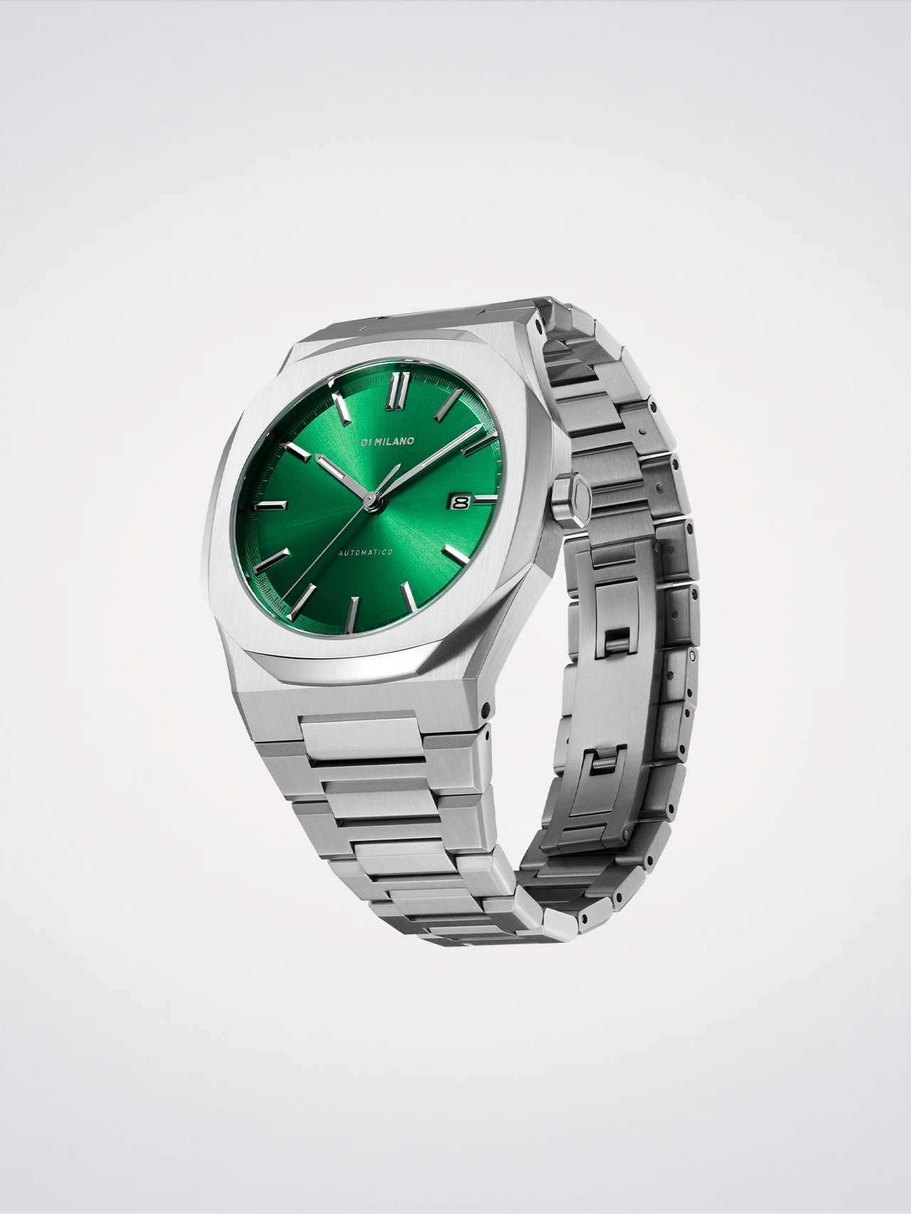 Montre automatique D1 Milano cadran vert acier inoxydable