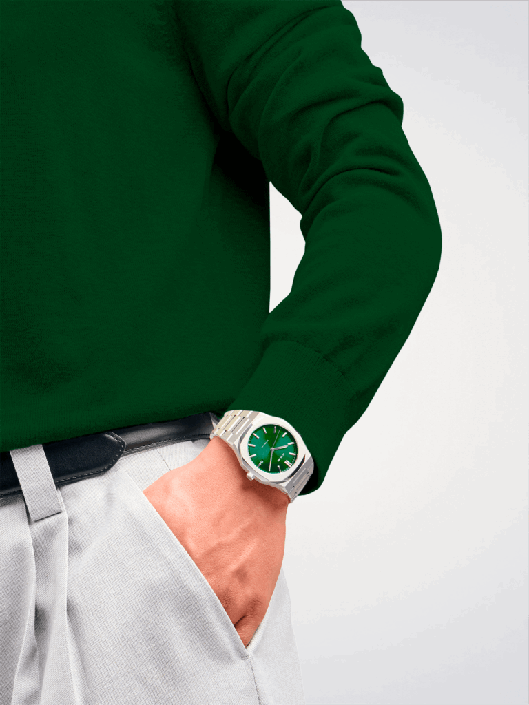 Montre automatique D1 Milano cadran vert acier inoxydable