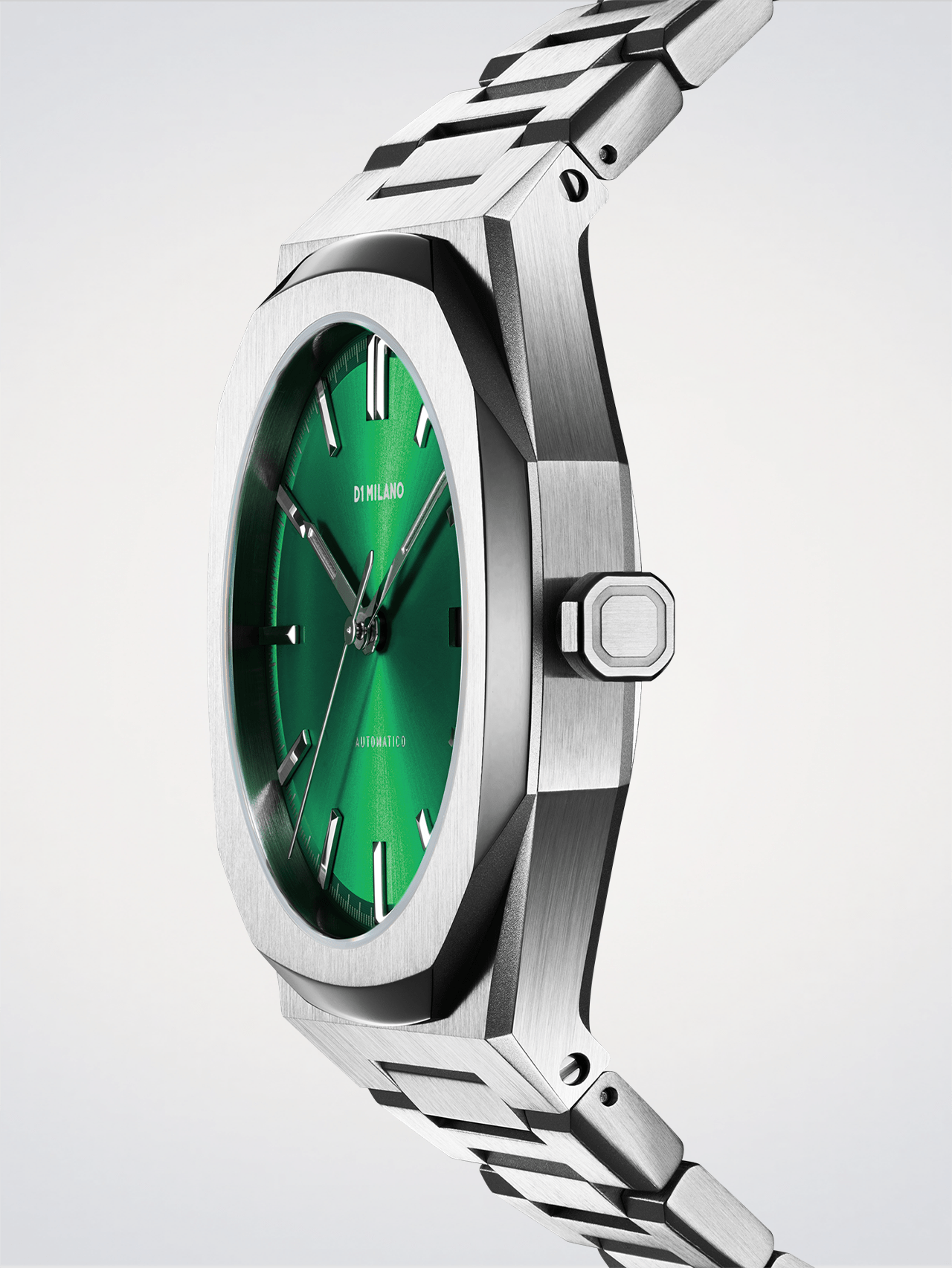 Montre automatique D1 Milano cadran vert acier inoxydable