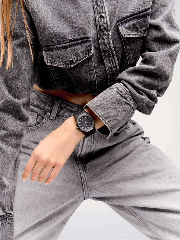 Montre D1 Milano Space Grey Polycarbon 40,5 mm
