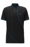 Polo en coton noir BOSS Paddy Structure