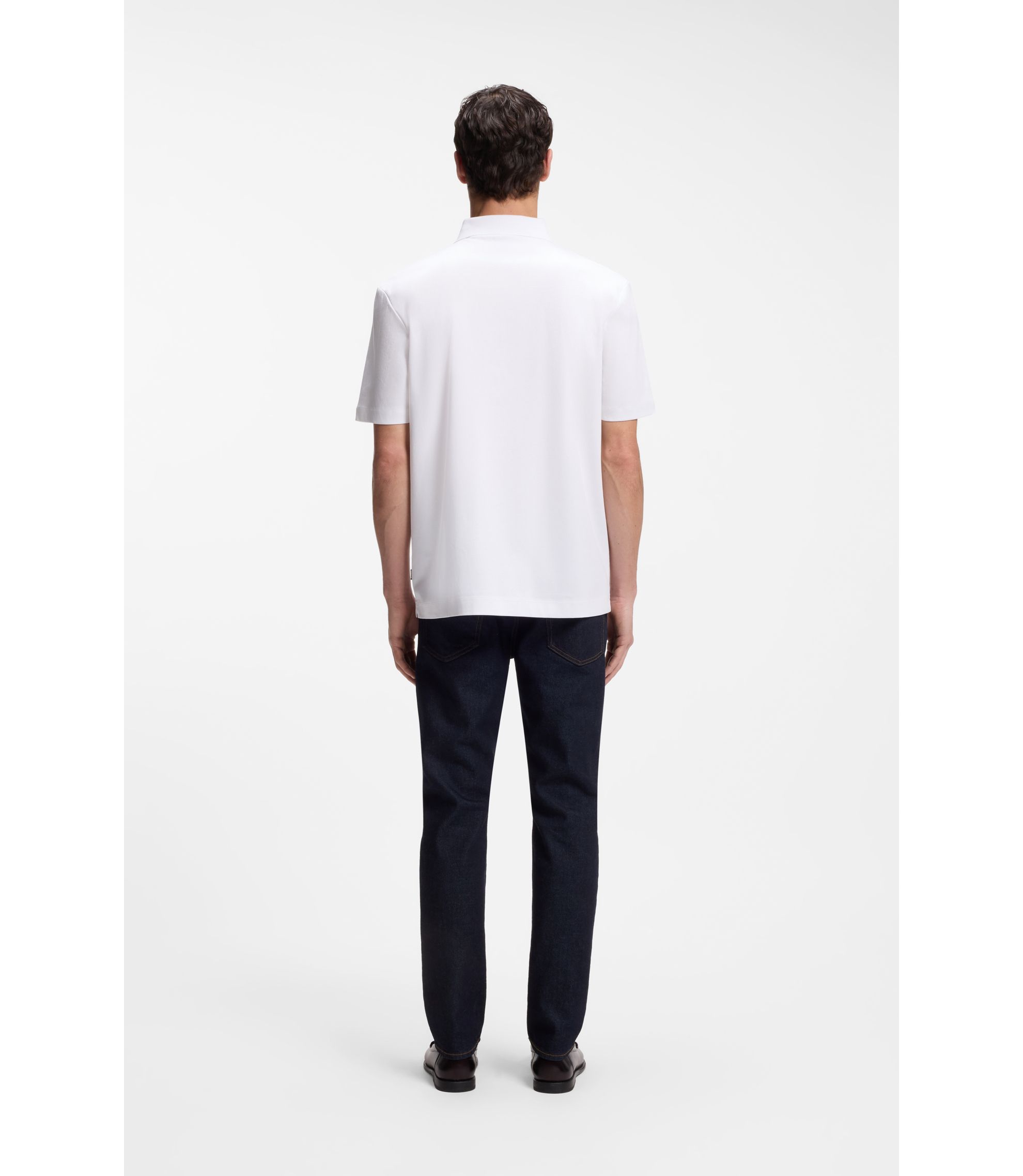 Polo en coton vert Hugo Boss
