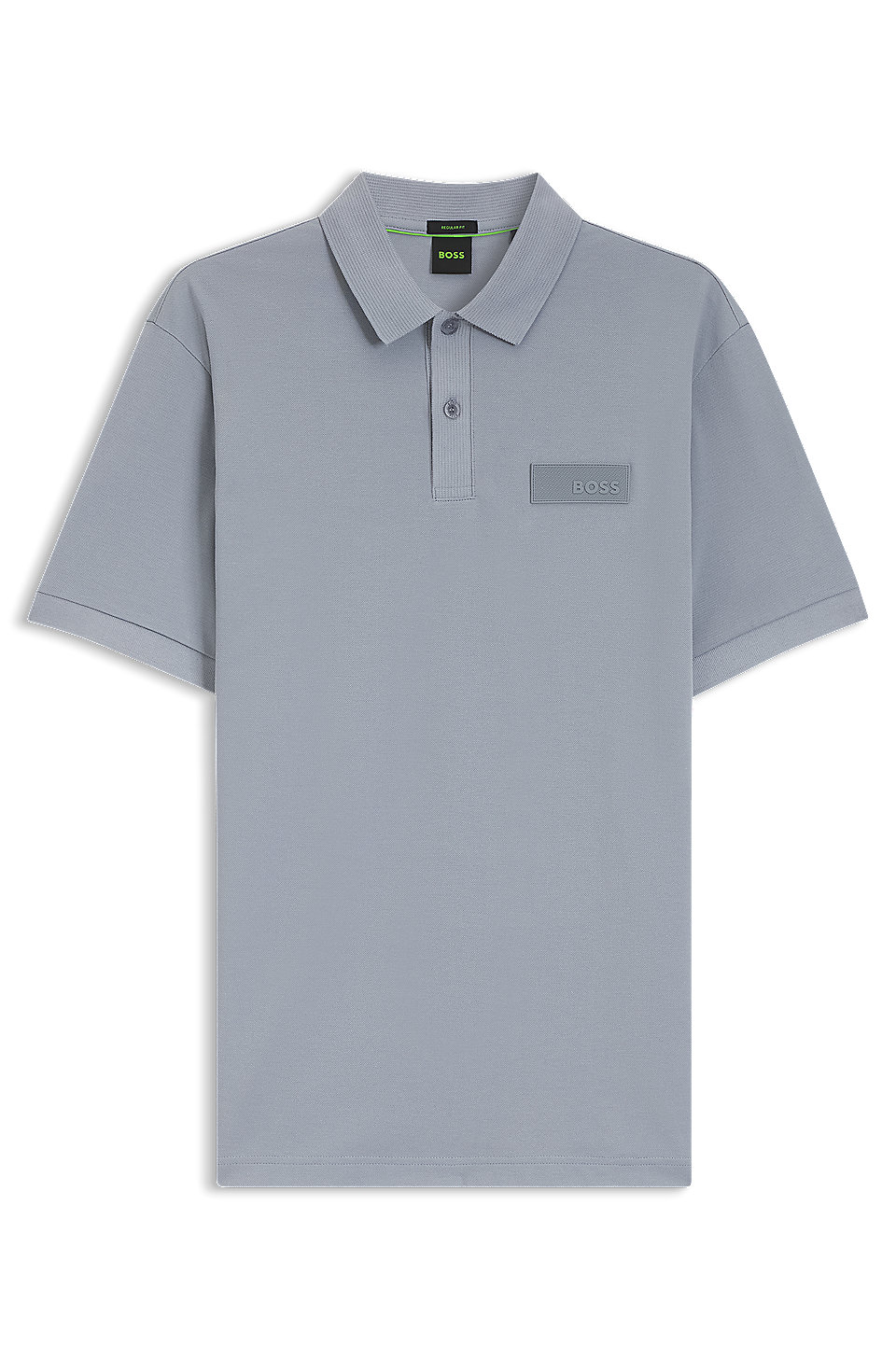 Polo en coton noir BOSS Paddy Structure