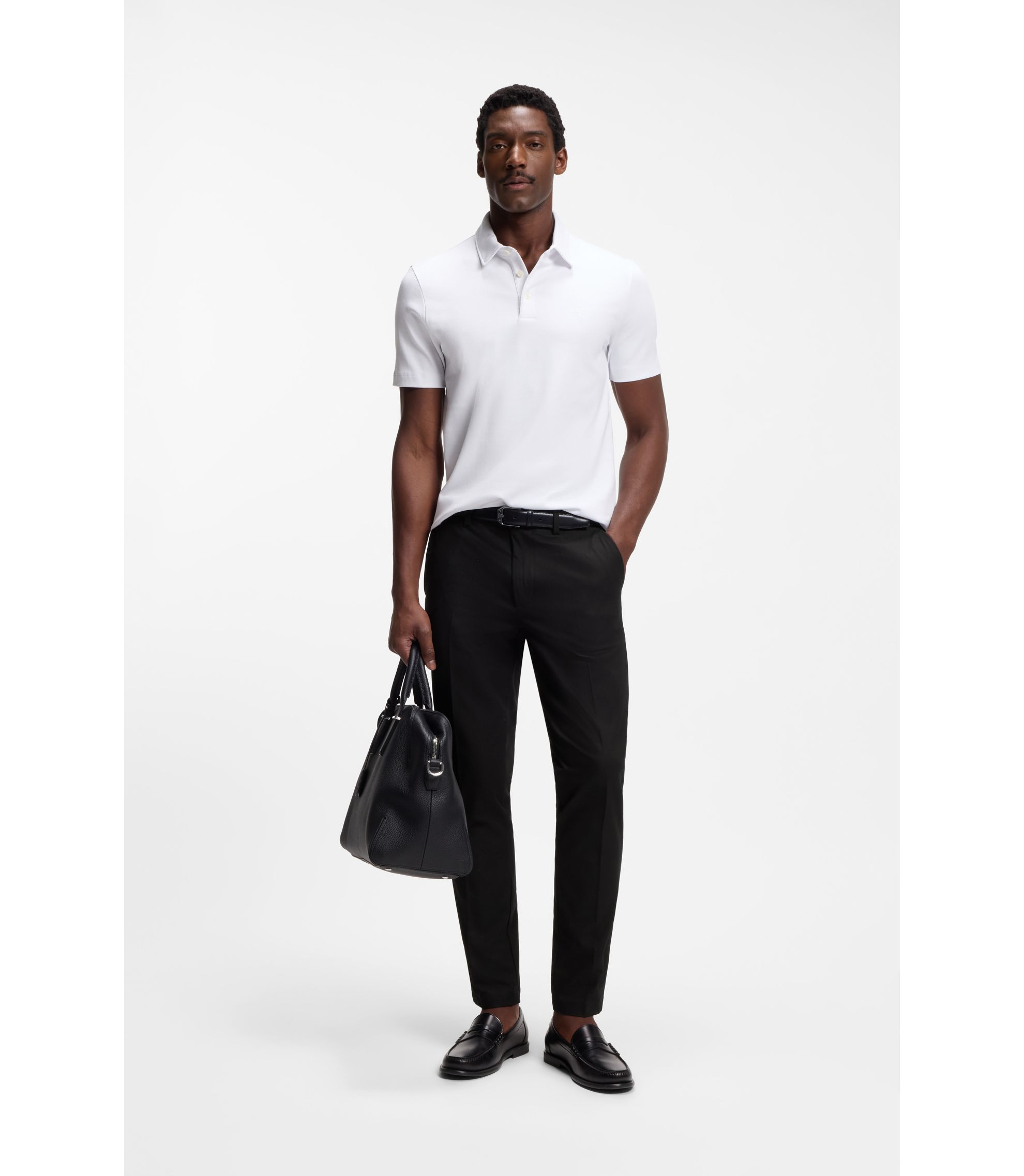 Pantalon casual en coton mélangé BOSS pour homme