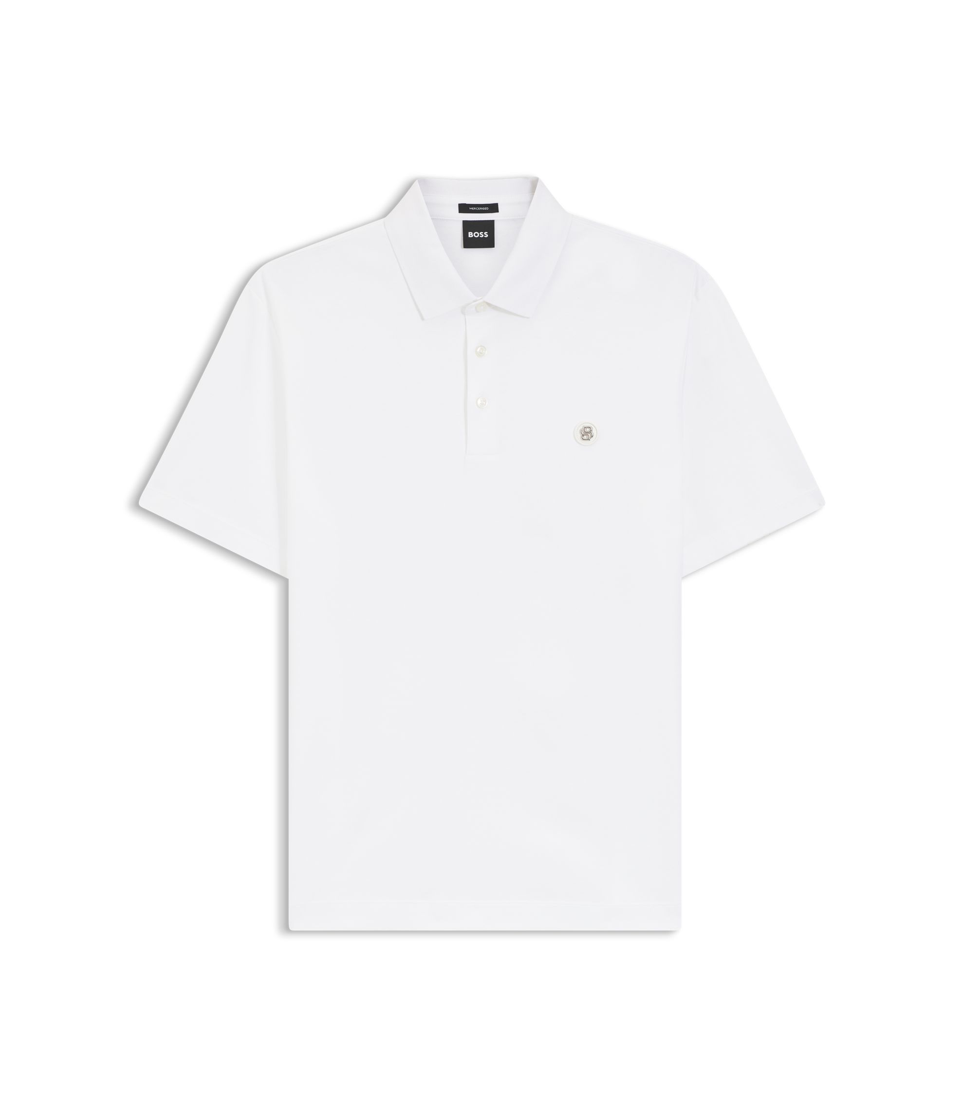 Polo en coton vert Hugo Boss