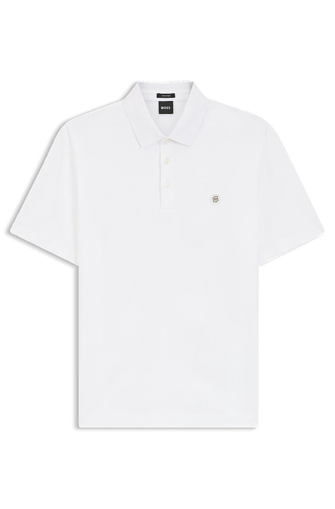 Polo en coton vert Hugo Boss