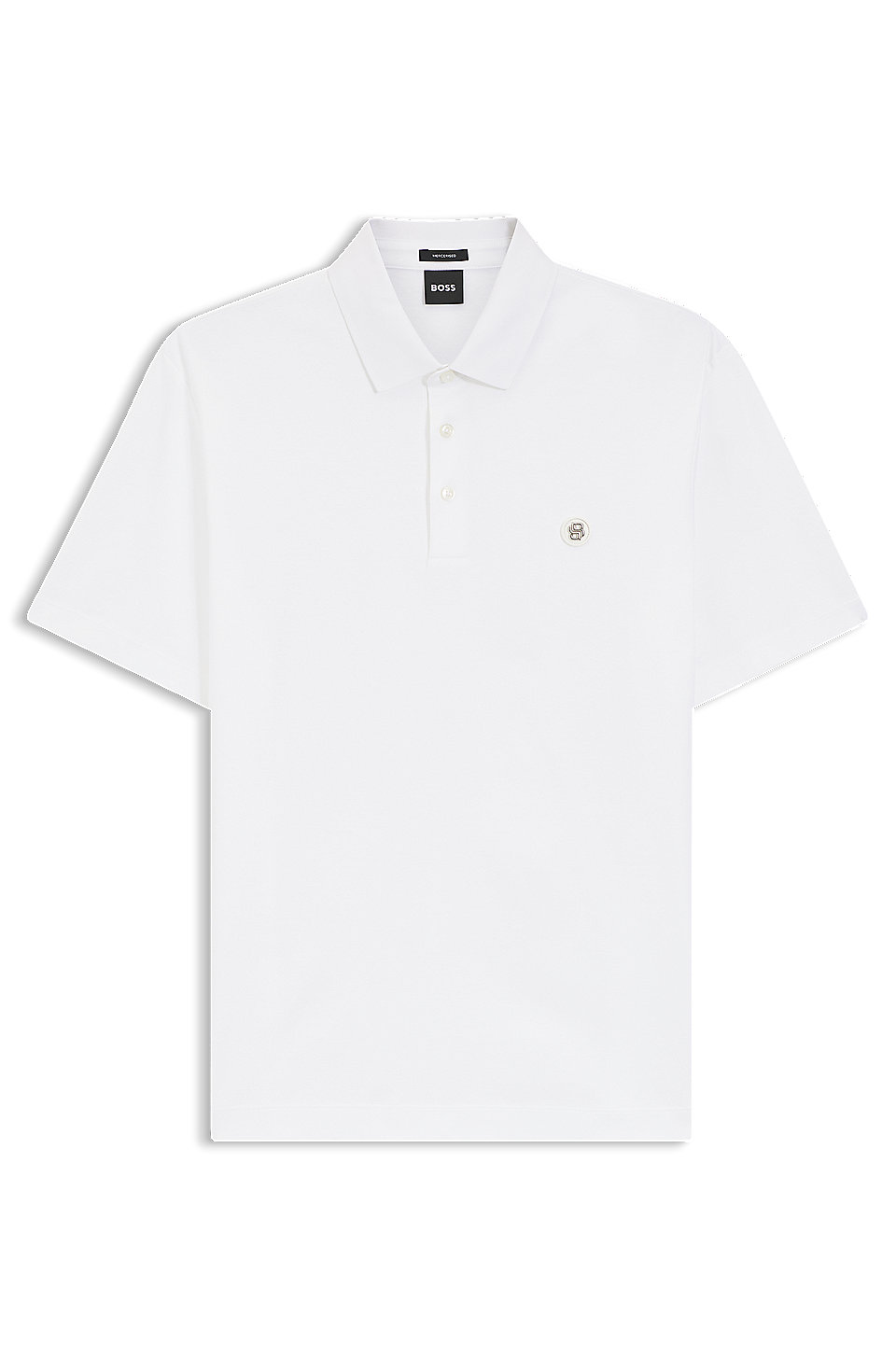 Polo en coton vert Hugo Boss